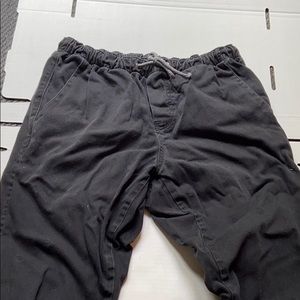 Black free world joggers
